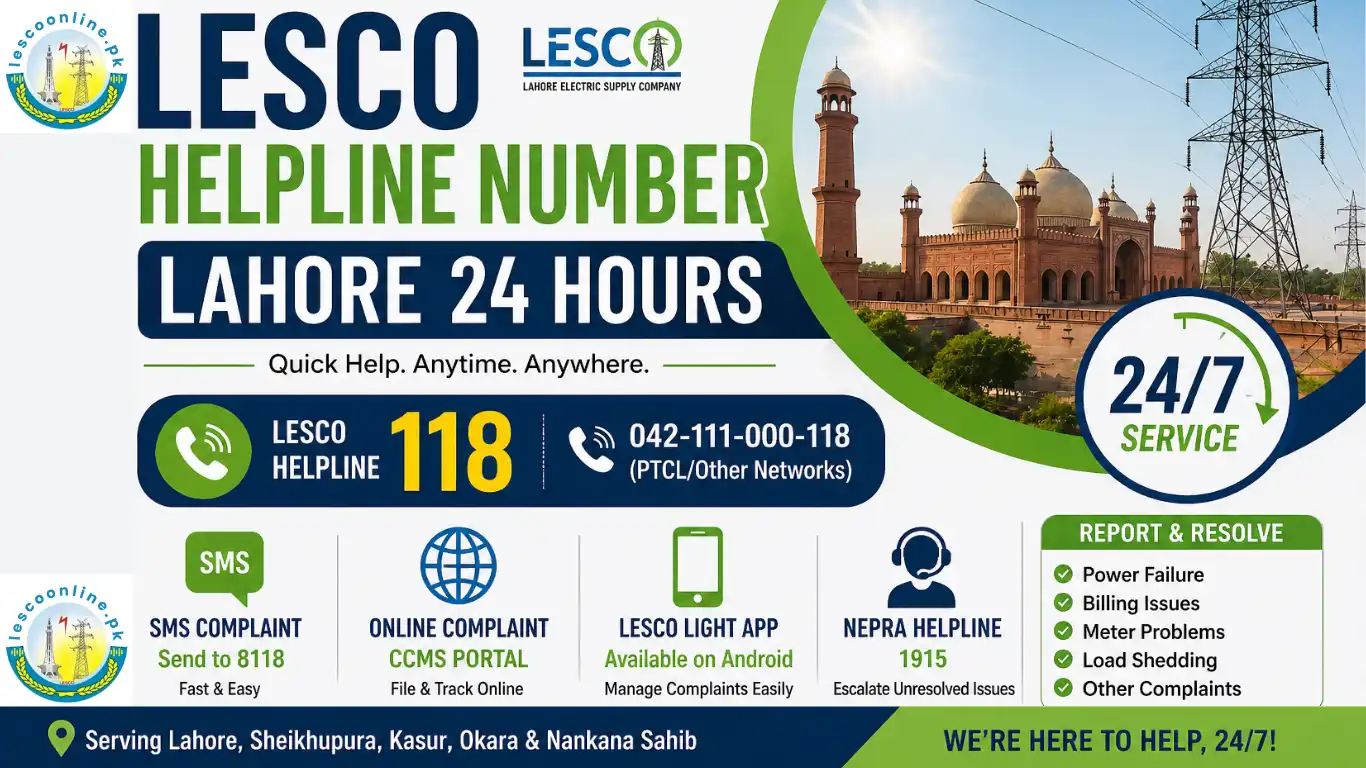 LESCO compliant & Helpline Number