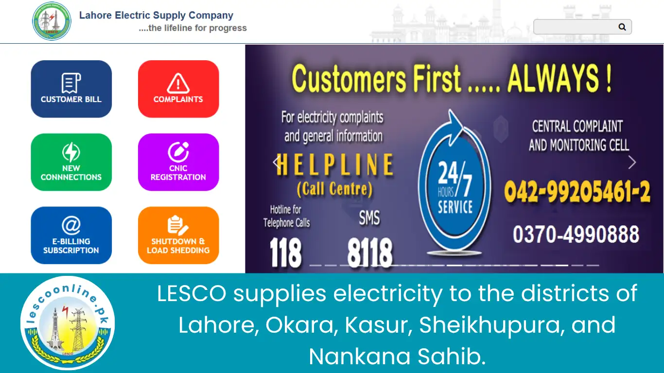 Image showing LESCO Bill Reference Number